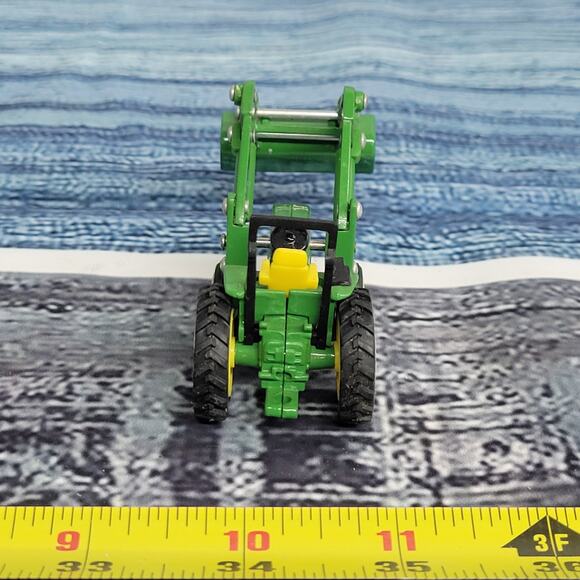 Ertl 1/64 scale John Deere 6410 tractor w/ 640 loader diecast tractor green /yel - Picture 8 of 10